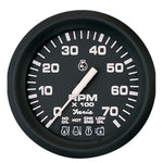 Faria Euro Black 4" Tachometer w/Systemcheck 7000 RPM (Gas) f/ Johnson / Evinrude Outboard) [32850] - BuoyMart.com  Gauges Faria Beede Instruments