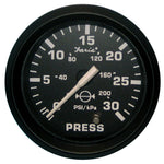 Faria Euro Black 2" Water Pressure Gauge (30 PSI) [12810] - BuoyMart.com  Gauges Faria Beede Instruments