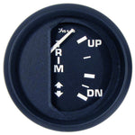 Faria Euro Black 2" Trim Gauge f/ Johnson/Evinrude/Suzuki Outboard [12827] - BuoyMart.com  Gauges Faria Beede Instruments