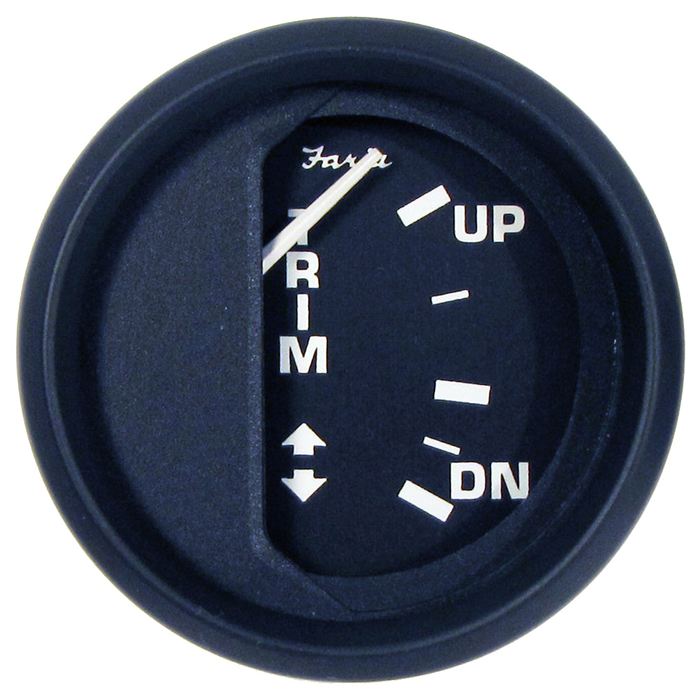 Faria Euro Black 2" Trim Gauge f/ Johnson/Evinrude/Suzuki Outboard [12827] - BuoyMart.com  Gauges Faria Beede Instruments