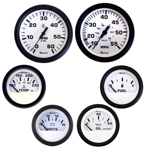 Faria Euro White Boxed Set - Inboard Motors [KT9798] - BuoyMart.com  Gauges Faria Beede Instruments