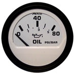 Faria Euro White 2" Oil Pressure Gauge (80 PSI) [12902] - BuoyMart.com  Gauges Faria Beede Instruments