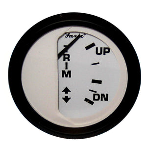 Faria Euro White 2" Trim Gauge f/ Mercury / Mariner /Mercruiser/Volvo DP/ Yamaha 01 and Newer [12916] - BuoyMart.com  Gauges Faria Beede Instruments