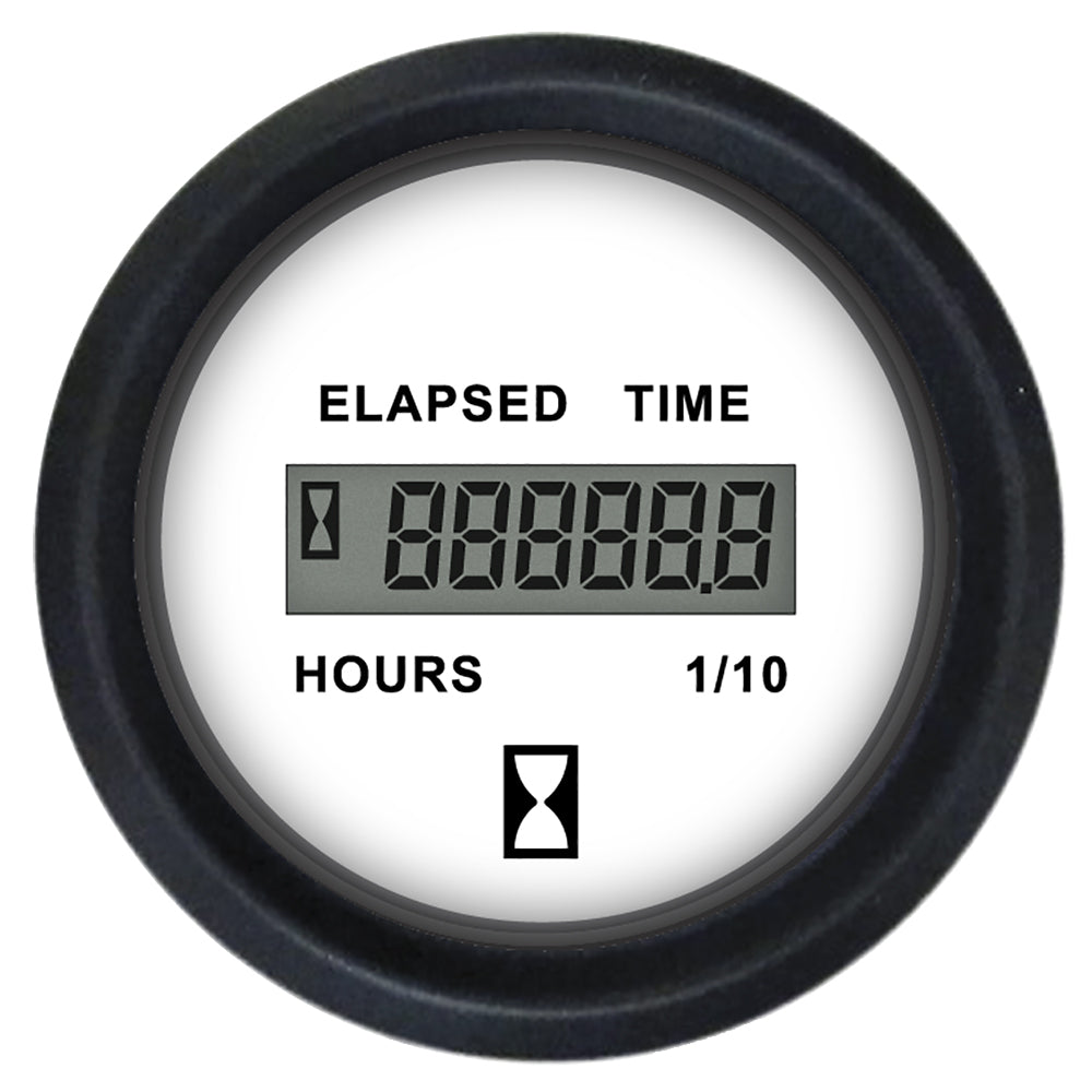 Faria Euro White 2" Hourmeter (Digital) [12913] - BuoyMart.com  Gauges Faria Beede Instruments