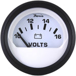 Faria Euro White 2" Voltmeter (10-16 VDC) [12911] - BuoyMart.com  Gauges Faria Beede Instruments