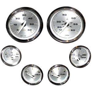 Faria Kronos Boxed Set of 6 Gauges f/ Inboard Motors [KTF024] - BuoyMart.com  Gauges Faria Beede Instruments