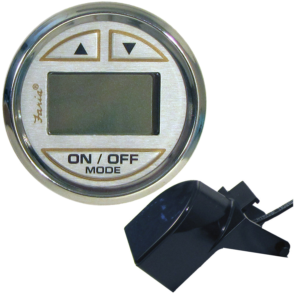 Faria Kronos 2" Depth Sounder w/Transom Mount Transducer [19150] - BuoyMart.com  Gauges Faria Beede Instruments