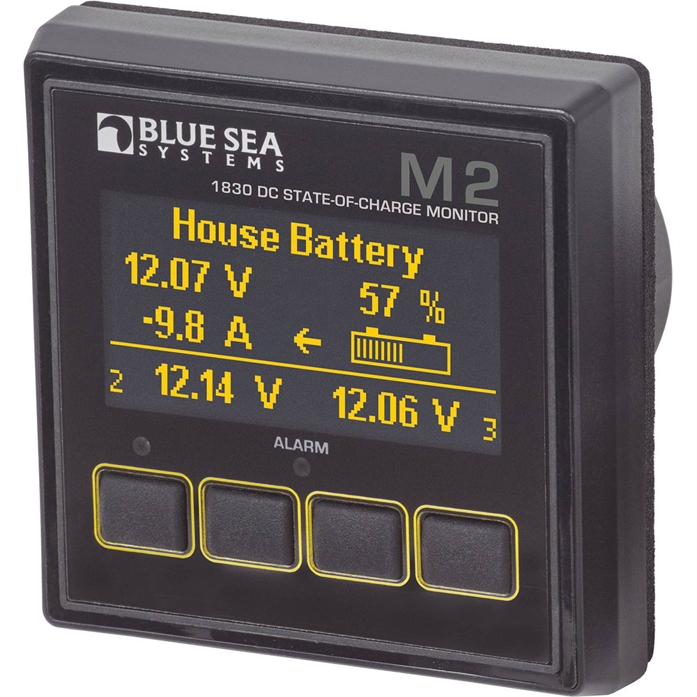 Blue Sea 1830 M2 DC SoC State of Charge Monitor [1830] - BuoyMart.com  Meters & Monitoring Blue Sea Systems