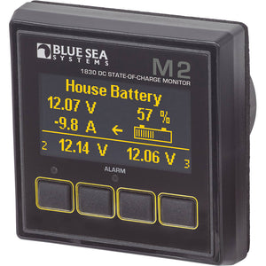 Blue Sea 1830 M2 DC SoC State of Charge Monitor [1830] - BuoyMart.com  Meters & Monitoring Blue Sea Systems