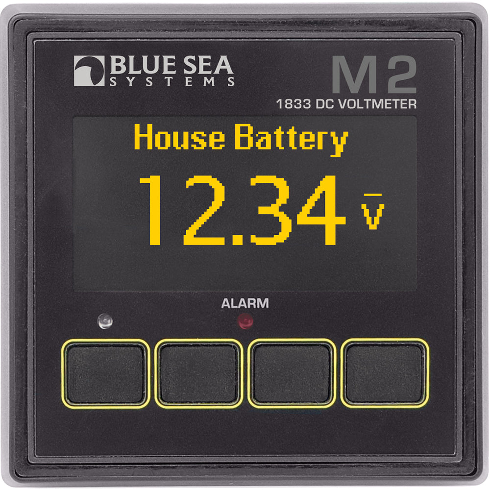 Blue Sea 1833 M2 DC Voltmeter [1833] - BuoyMart.com  Meters & Monitoring Blue Sea Systems