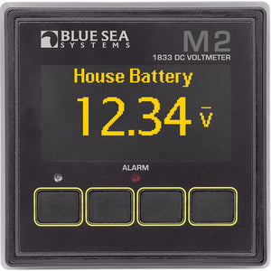 Blue Sea 1833 M2 DC Voltmeter [1833] - BuoyMart.com  Meters & Monitoring Blue Sea Systems