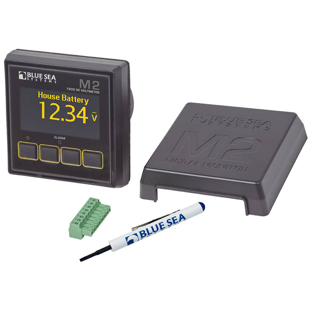 Blue Sea 1833 M2 DC Voltmeter [1833] - BuoyMart.com  Meters & Monitoring Blue Sea Systems