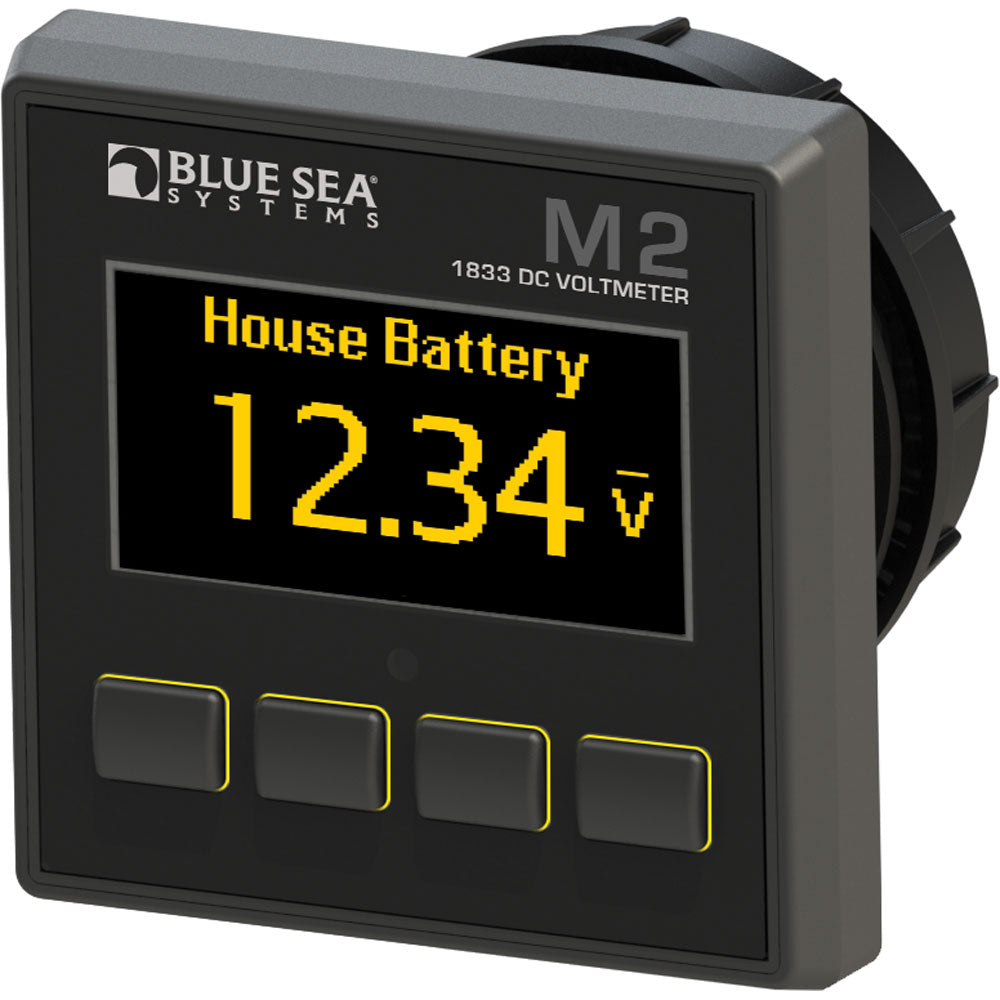 Blue Sea 1833 M2 DC Voltmeter [1833] - BuoyMart.com  Meters & Monitoring Blue Sea Systems