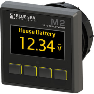 Blue Sea 1833 M2 DC Voltmeter [1833] - BuoyMart.com  Meters & Monitoring Blue Sea Systems