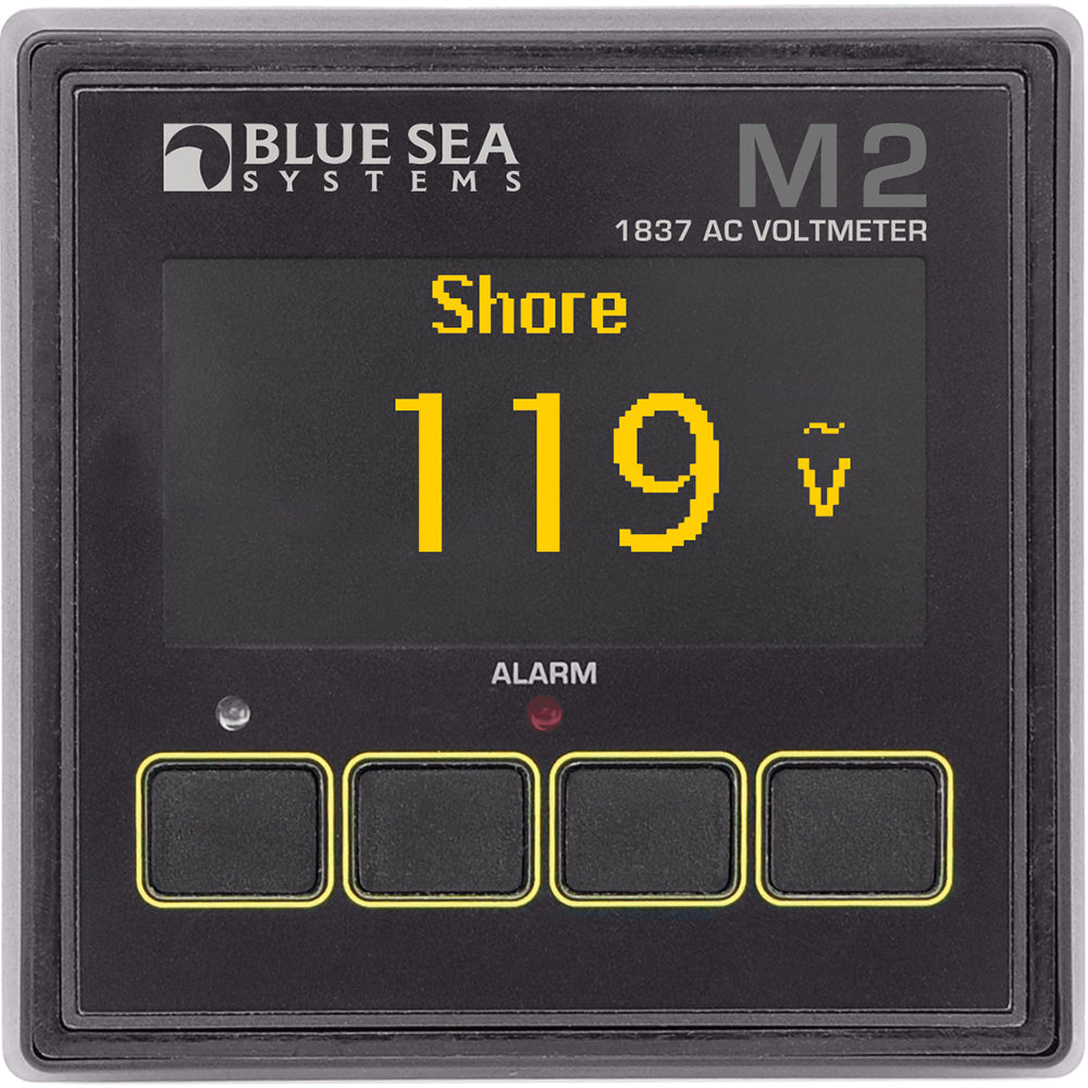 Blue Sea 1837 M2 AC Voltmeter [1837] - BuoyMart.com  Meters & Monitoring Blue Sea Systems
