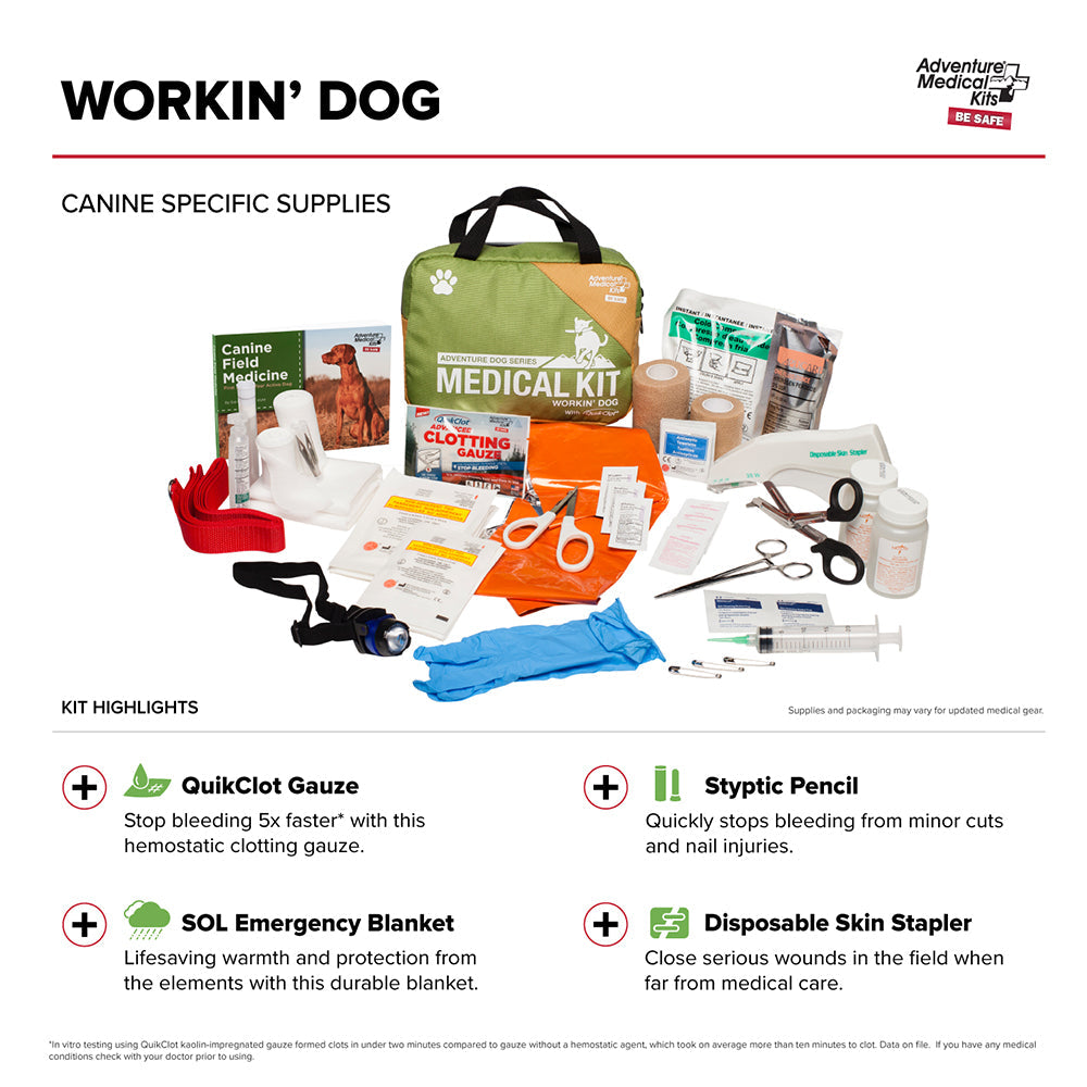 Adventure Medical Dog Series - Workin Dog First Aid Kit [0135-0100] Adventure Medical Kits