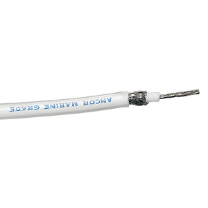 Ancor RG-213 White Tinned Coaxial Cable - 100' [151710] - BuoyMart.com  Wire Ancor