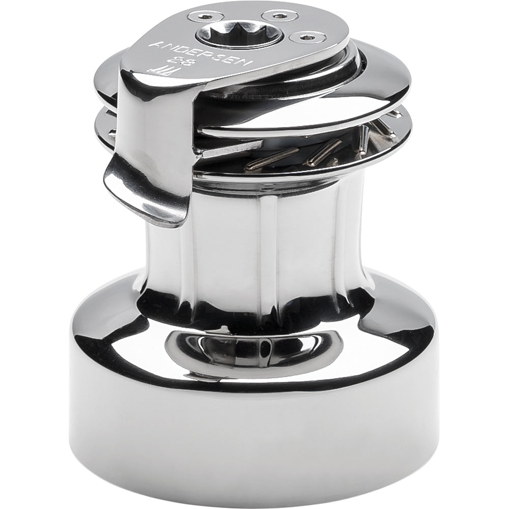 ANDERSEN 28 ST FS  - 2-Speed Self-Tailing Manual Winch - Full Stainless Steel [RA2028010000] - BuoyMart.com  Winches ANDERSEN