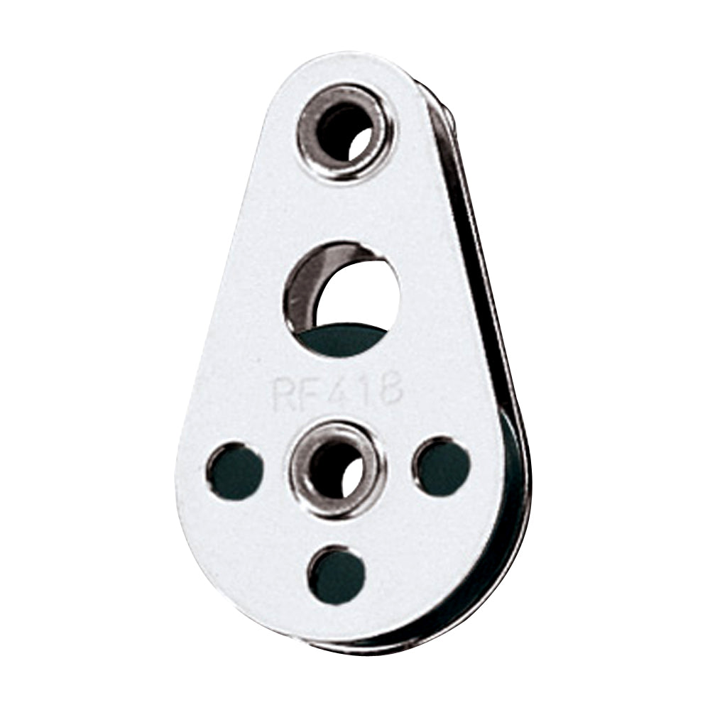 Ronstan Wire Block - Tubular Rivet Head w/Nylatron Sheave - 25mm (1") Sheave Diameter [RF418] - BuoyMart.com  Blocks Ronstan