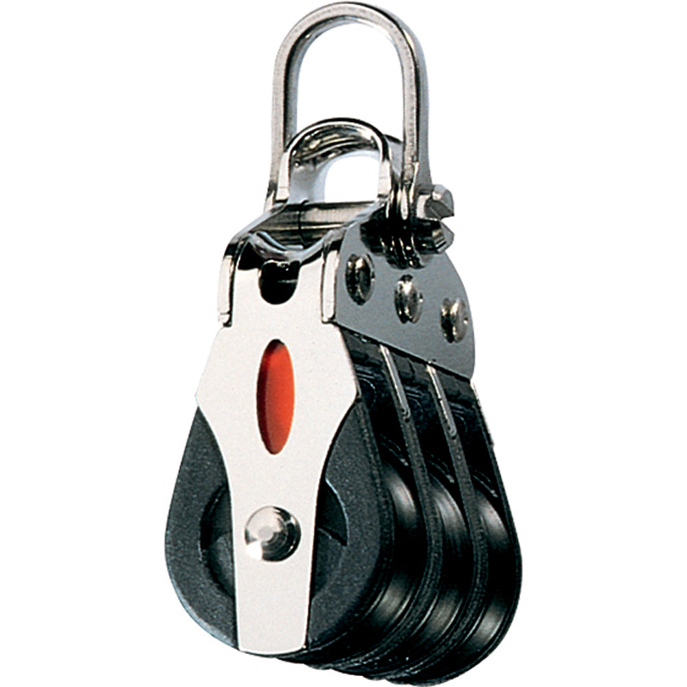 Ronstan Series 20 ball Bearing Block - Triple - 2-Axis Shackle head [RF20302] - BuoyMart.com  Blocks Ronstan
