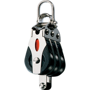 Ronstan Series 20 Ball Bearing Block - Triple - Becket - 2-Axis Shackle Head [RF20312] - BuoyMart.com  Blocks Ronstan