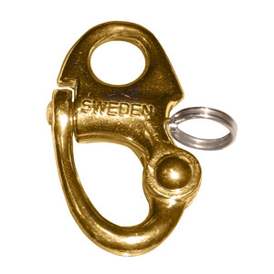 Ronstan Brass Snap Shackle - Fixed Bail - 59.3mm (2-5/16") Length [RF6002] - BuoyMart.com  Shackles/Rings/Pins Ronstan