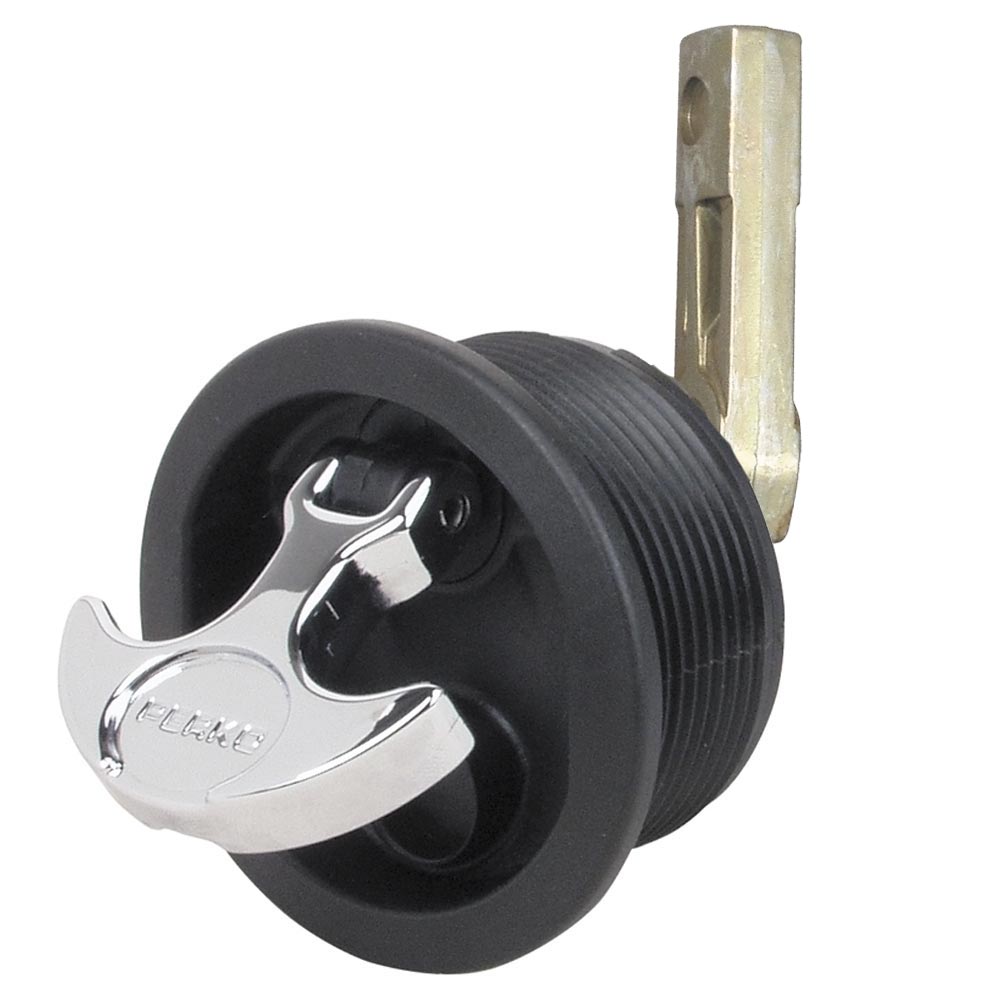 Perko Flush Mount Latch - Straight Cam Bar - 2.5" Hole - Black [1092DP3BLK] - BuoyMart.com  Latches Perko