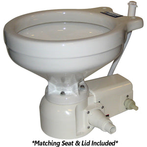 Raritan Sea Era Toilet - Marine Size - Freshwater Solenoid - Straight  90 Discharge - Smart Toilet Control - 12v [162MF012] - BuoyMart.com  Marine Sanitation Raritan