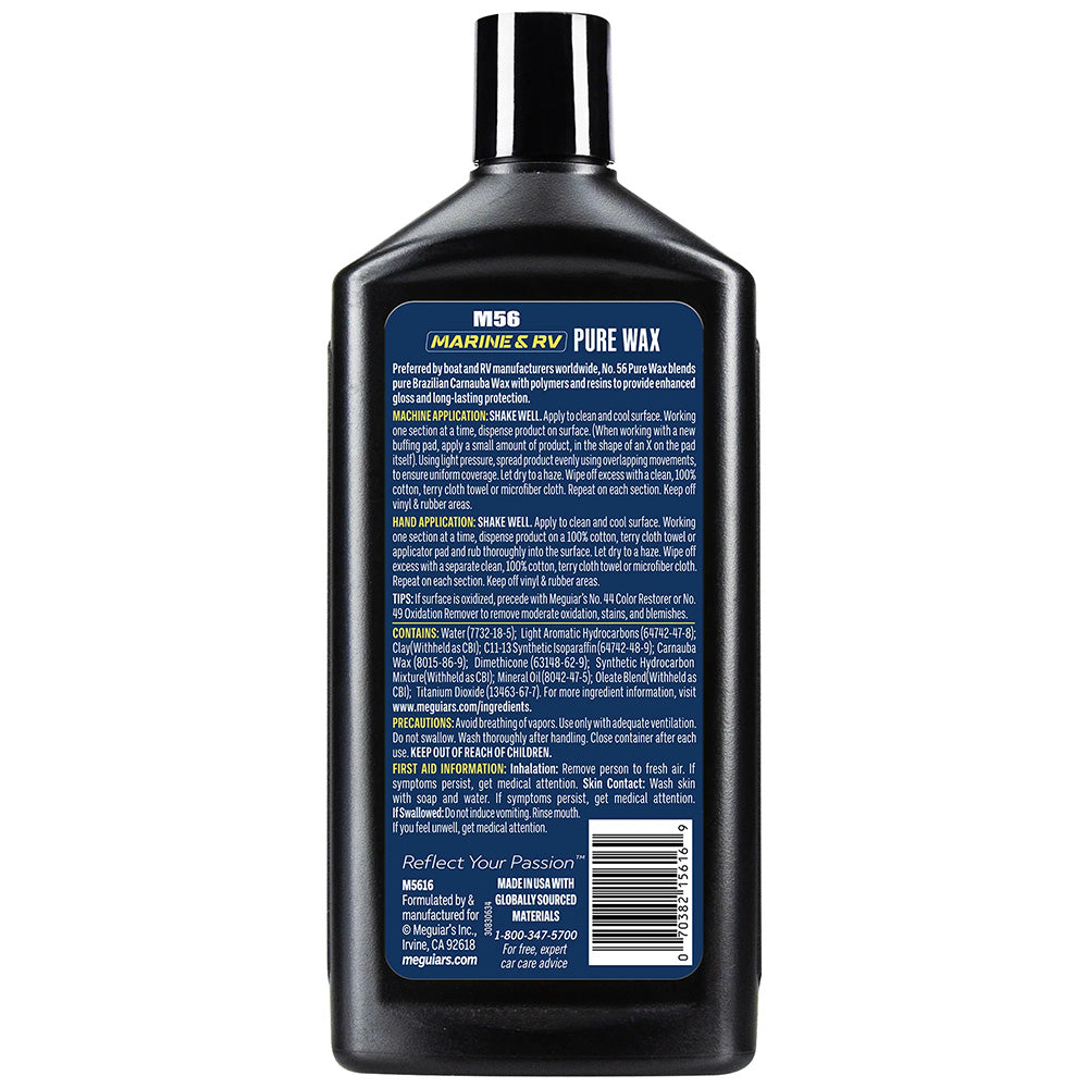Meguiar's #56 Boat/RV Pure Wax - 16oz [M5616] Meguiar's