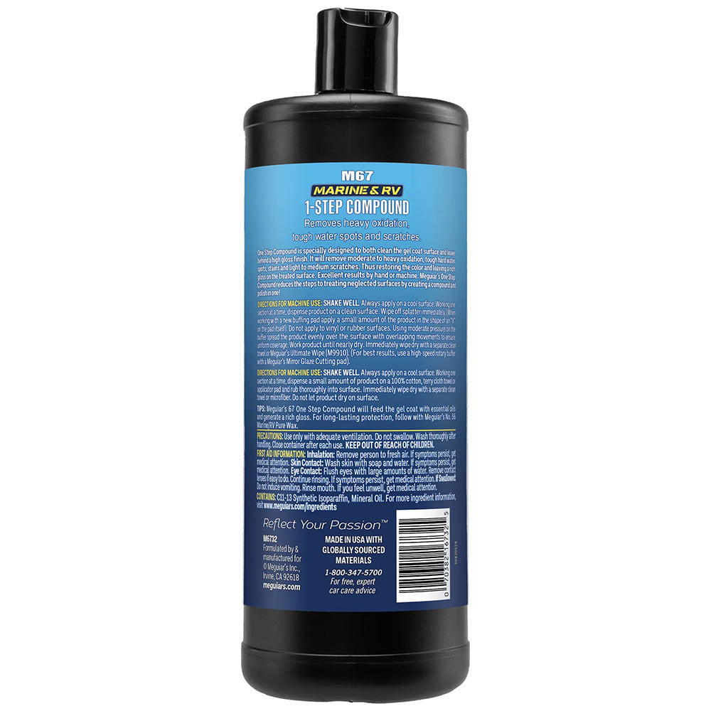 Meguiar's #67 One-Step Compound - 32oz [M6732] Meguiar's
