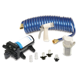 Shurflo by Pentair PRO WASHDOWN KIT II Ultimate - 12 VDC - 5.0 GPM - Includes Pump, Fittings, Nozzle, Strainer, 25 Hose [4358-153-E09] - BuoyMart.com  Washdown / Pressure Pumps Shurflo by Pentair