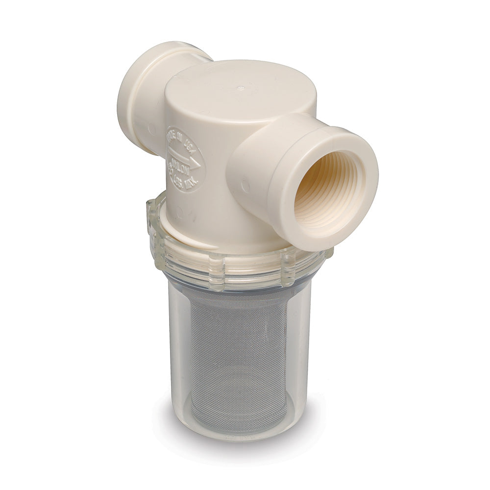 Shurflo by Pentair 1-1/4" Raw Water Strainer w/Bracket  Fittings - 20 Mesh [253-401-01] - BuoyMart.com  Strainers & Baskets Shurflo by Pentair