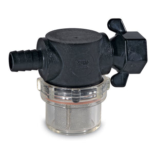 Shurflo by Pentair Swivel Nut Strainer - 1/2" Barb Inlet - Clear Bowl [255-325] - BuoyMart.com  Strainers & Baskets Shurflo by Pentair
