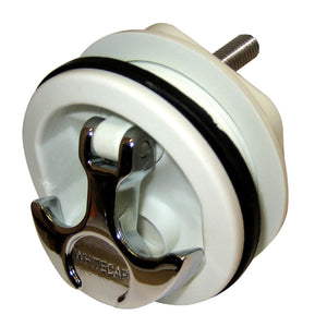 Whitecap T-Handle Latch - Chrome Plated Zamac/White Nylon - No Lock - Freshwater Use Only [S-0230WC] - BuoyMart.com  Latches Whitecap