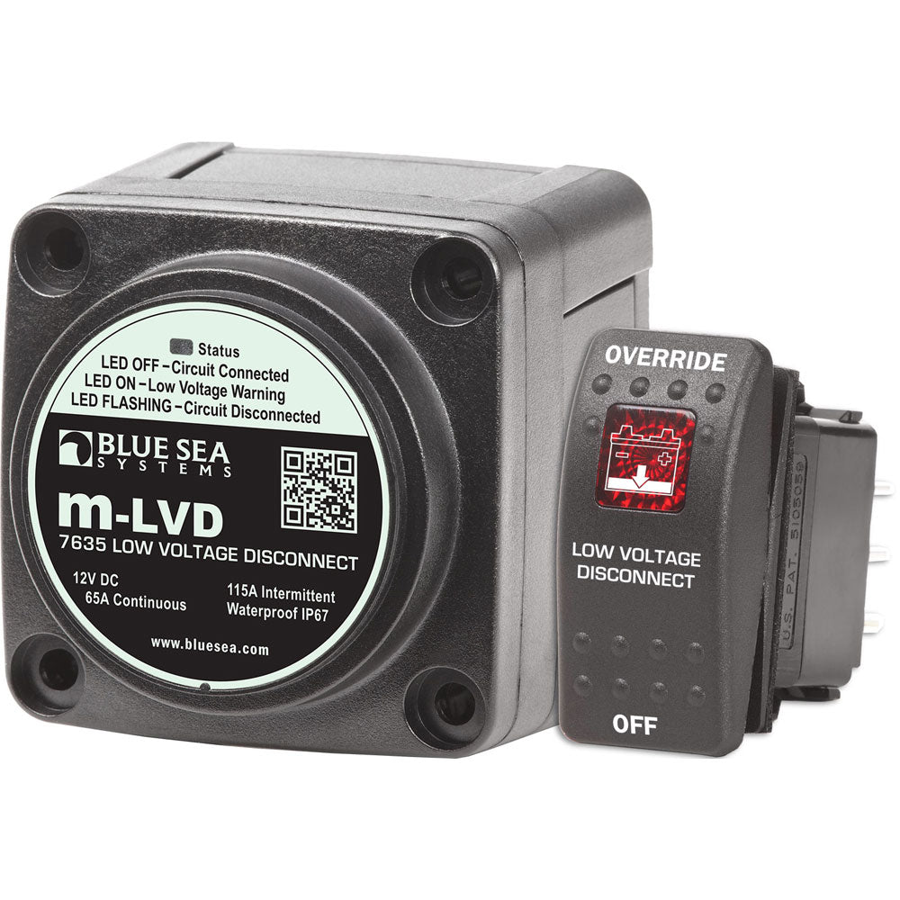 Blue Sea 7635 m-LVD Low Voltage Disconnect [7635] - BuoyMart.com  Battery Management Blue Sea Systems