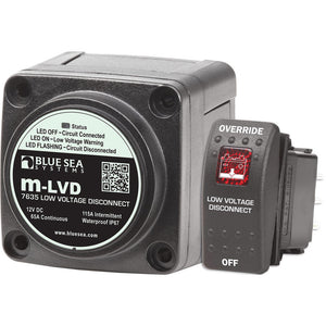 Blue Sea 7635 m-LVD Low Voltage Disconnect [7635] - BuoyMart.com  Battery Management Blue Sea Systems