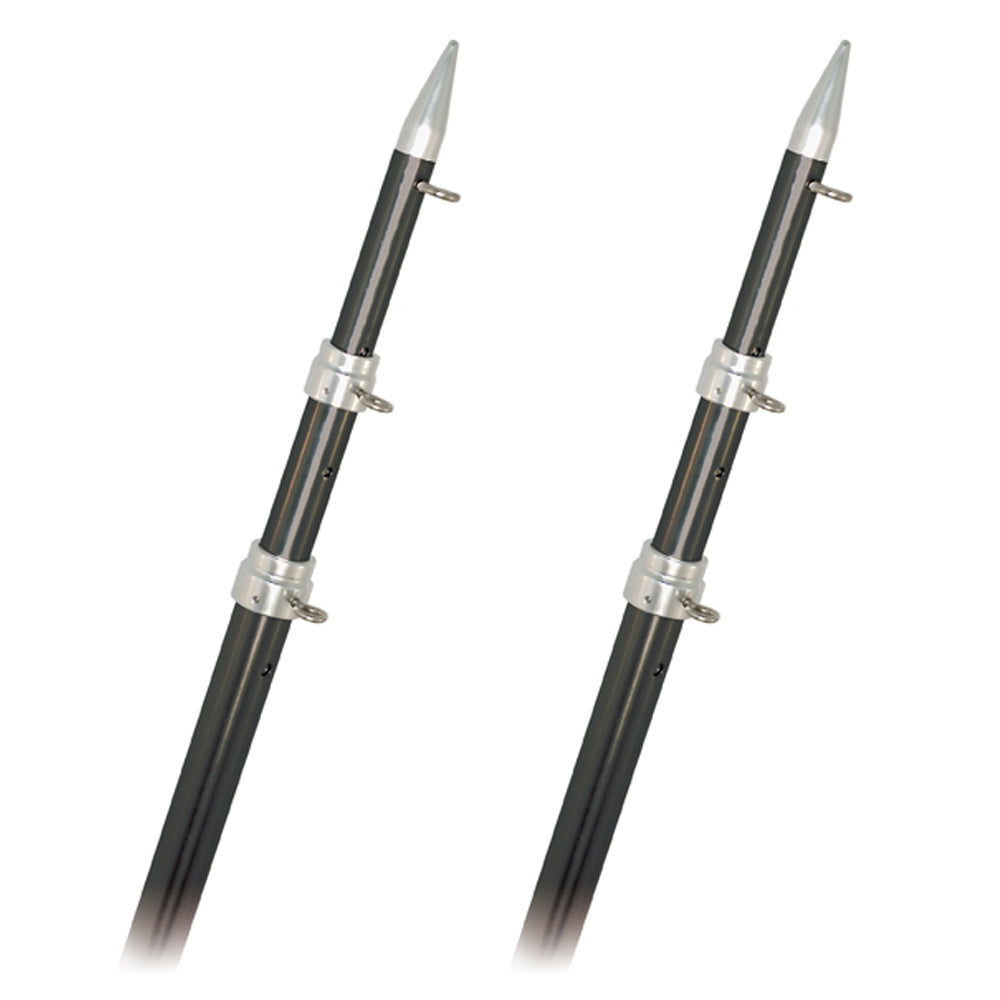 Rupp Top Gun Outrigger Poles - Telescopic - Carbon Fiber - 18' [A0-1800-CFT] - BuoyMart.com  Outriggers Rupp Marine