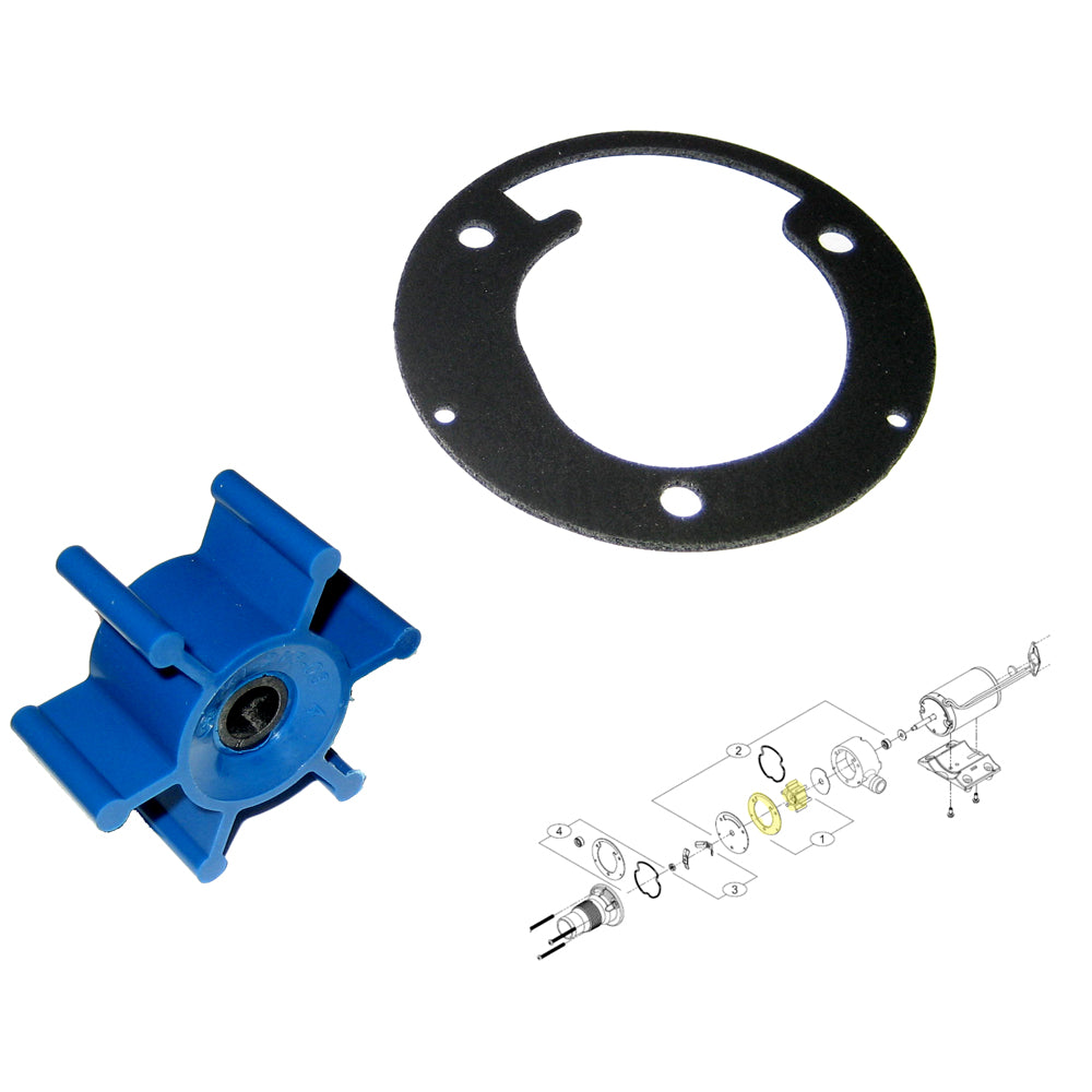 Shurflo by Pentair Macerator Impeller Kit f/3200 Series - Includes Gasket [94-571-00] - BuoyMart.com  Impellers Shurflo by Pentair