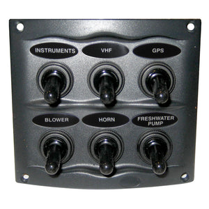 BEP Waterproof Panel - 6 Switches - Grey [900-6WP] - BuoyMart.com  Electrical Panels BEP Marine