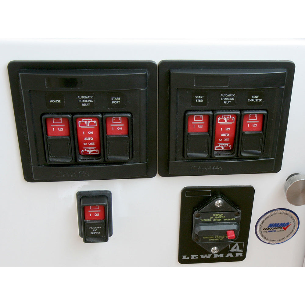 Blue Sea 1147 Remote Control Panel w/(2)2145 & (1)2146 Remote Control Contura Switch [1147] - BuoyMart.com  Battery Management Blue Sea Systems
