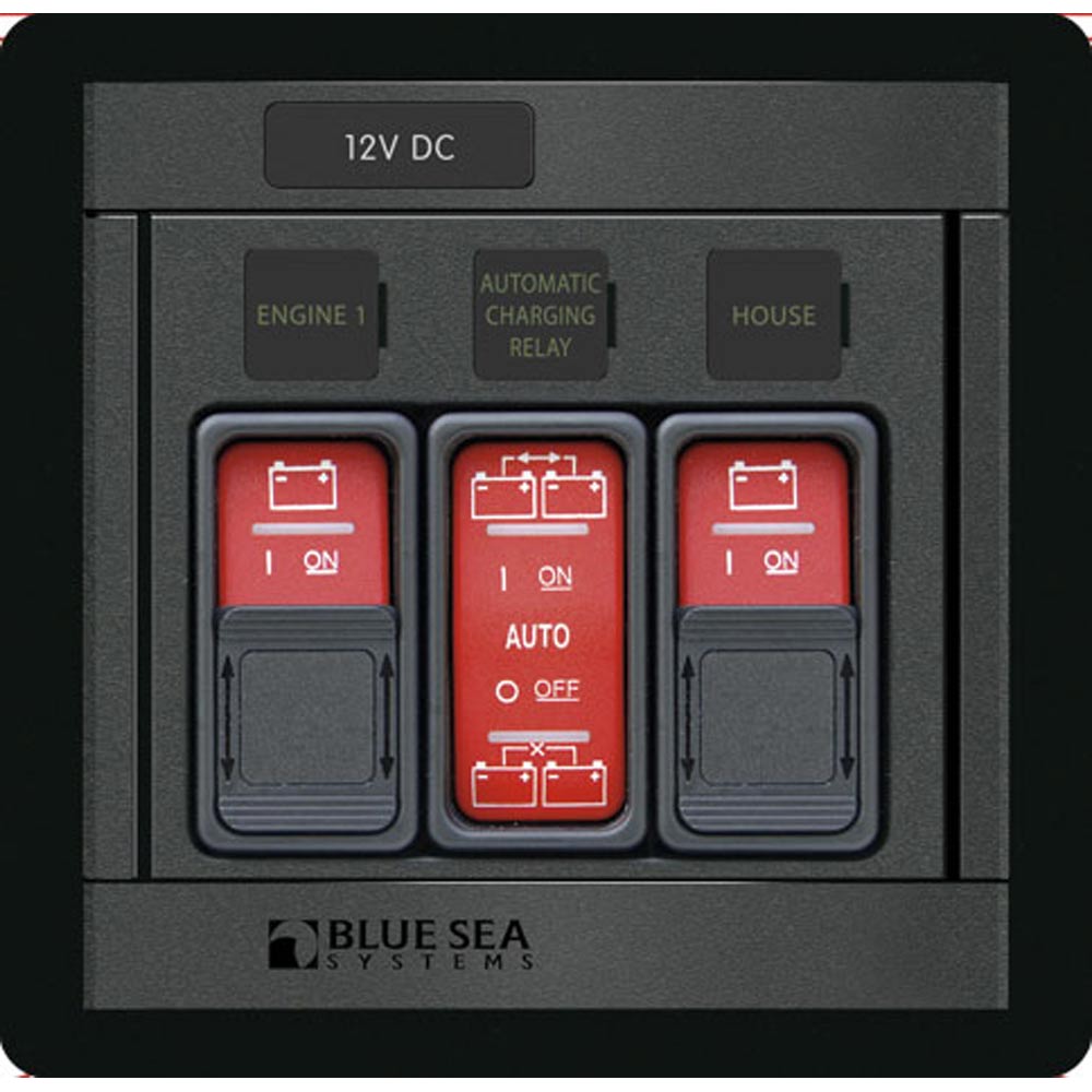 Blue Sea 1147 Remote Control Panel w/(2)2145 & (1)2146 Remote Control Contura Switch [1147] - BuoyMart.com  Battery Management Blue Sea Systems