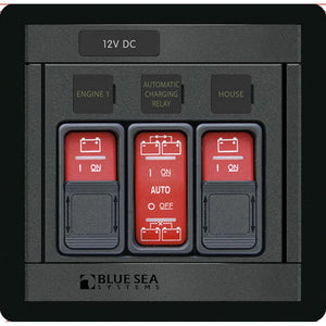 Blue Sea 1147 Remote Control Panel w/(2)2145 & (1)2146 Remote Control Contura Switch [1147] - BuoyMart.com  Battery Management Blue Sea Systems