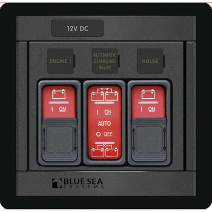Blue Sea 1147 Remote Control Panel w/(2)2145 & (1)2146 Remote Control Contura Switch [1147] - BuoyMart.com  Battery Management Blue Sea Systems