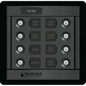 Blue Sea 1450 DC 8 Position CLB Square [1450] - BuoyMart.com  Electrical Panels Blue Sea Systems