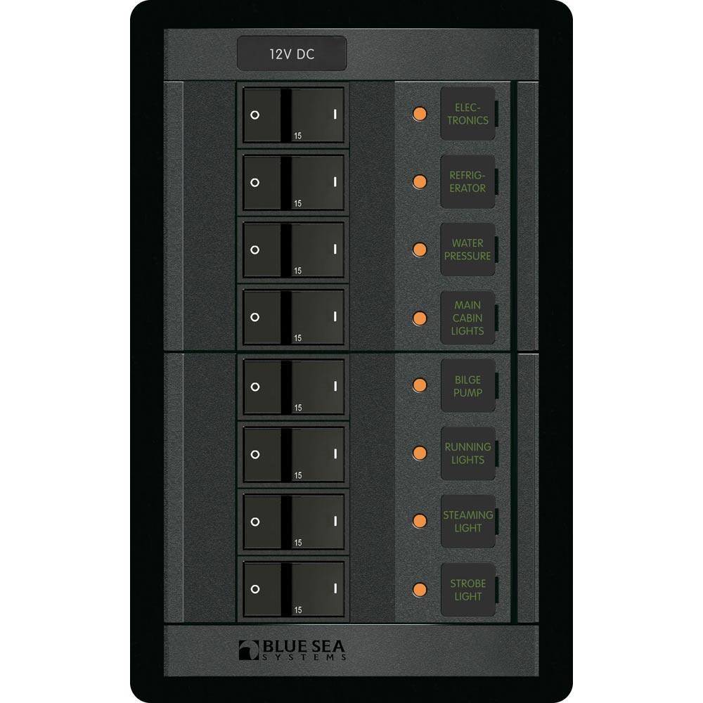 Blue Sea 1200 12V DC 8 Position - Vertical [1200] - BuoyMart.com  Electrical Panels Blue Sea Systems