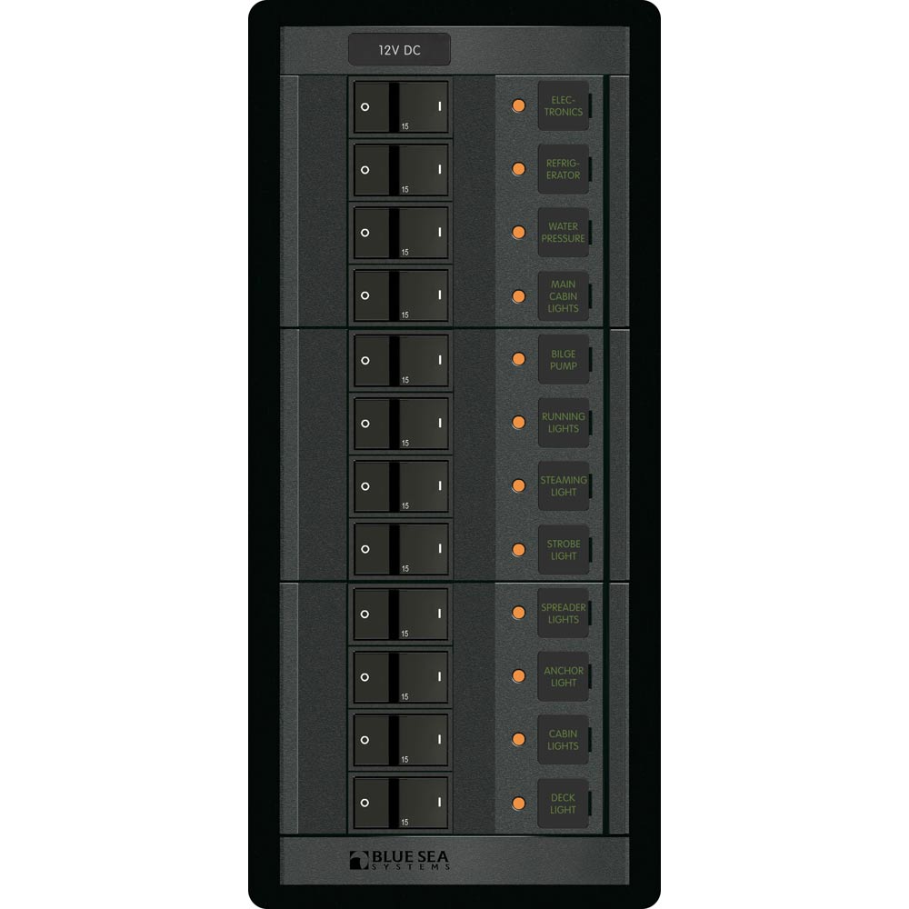 Blue Sea 1223 12V DC 12 Position [1223] - BuoyMart.com  Electrical Panels Blue Sea Systems