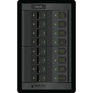 Blue Sea 1228 120V AC 8 Position [1228] - BuoyMart.com  Electrical Panels Blue Sea Systems