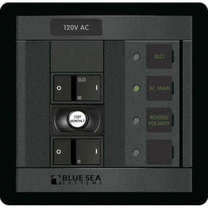 Blue Sea 1190 ELCI Main 30A Double Pole + 1 Position [1190] - BuoyMart.com  Electrical Panels Blue Sea Systems