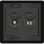 Blue Sea 1478 360 Panel - 12V DC Socket & Dual USB Charger [1478] - BuoyMart.com  Electrical Panels Blue Sea Systems