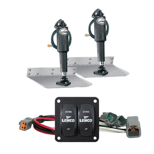 Lenco 9" x 12" Standard Trim Tab Kit w/Double Rocker Switch [15101-104] - BuoyMart.com  Trim Tabs Lenco Marine